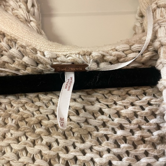 Free People Cream Hooded Cardigan - Picture 2 of 5